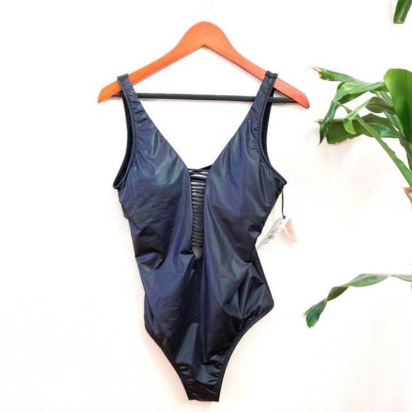 Shade & Shore Other - Shade & Shore Black One Piece Swimsuit